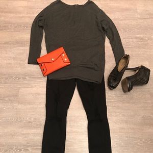 Wearing your ❤️on your sleeve gray sweater